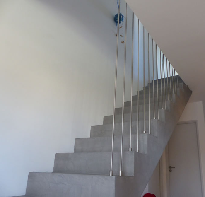 escalier Scalin avec un garde corps harpe