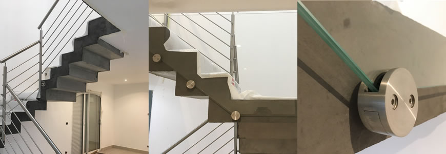 escalier scalin garde-corps inox à valence